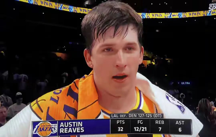 足球-湖人近期9战8胜 里夫斯：这意义重大 我们不仅是赢下一些强队|掘金|明尼苏达森林狼队|奥斯汀·里夫斯|洛杉矶湖人队|NBA常规赛_新浪体育_新浪新闻